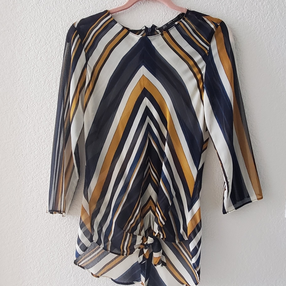 Zara Basic Blouse Small - image 1